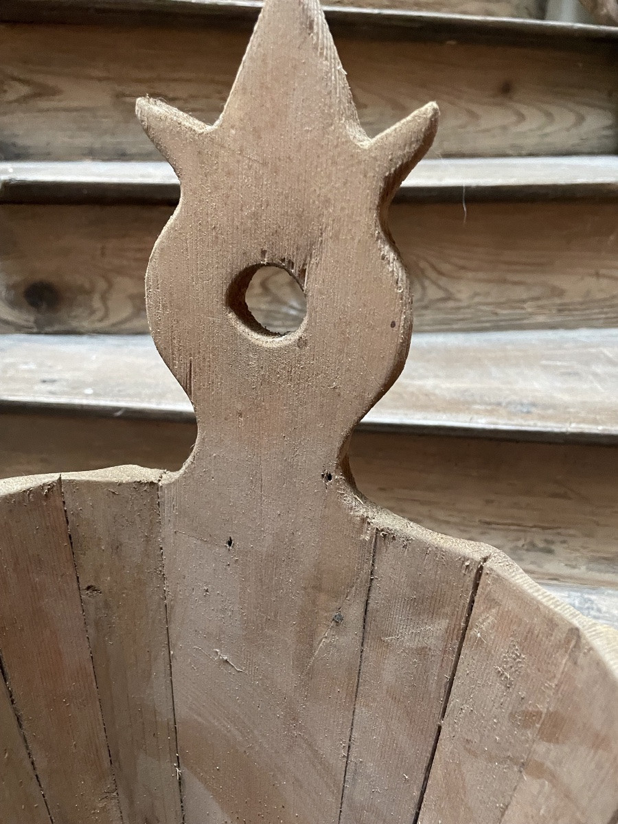 Art Populaire, porte parapluie en bois -photo-3