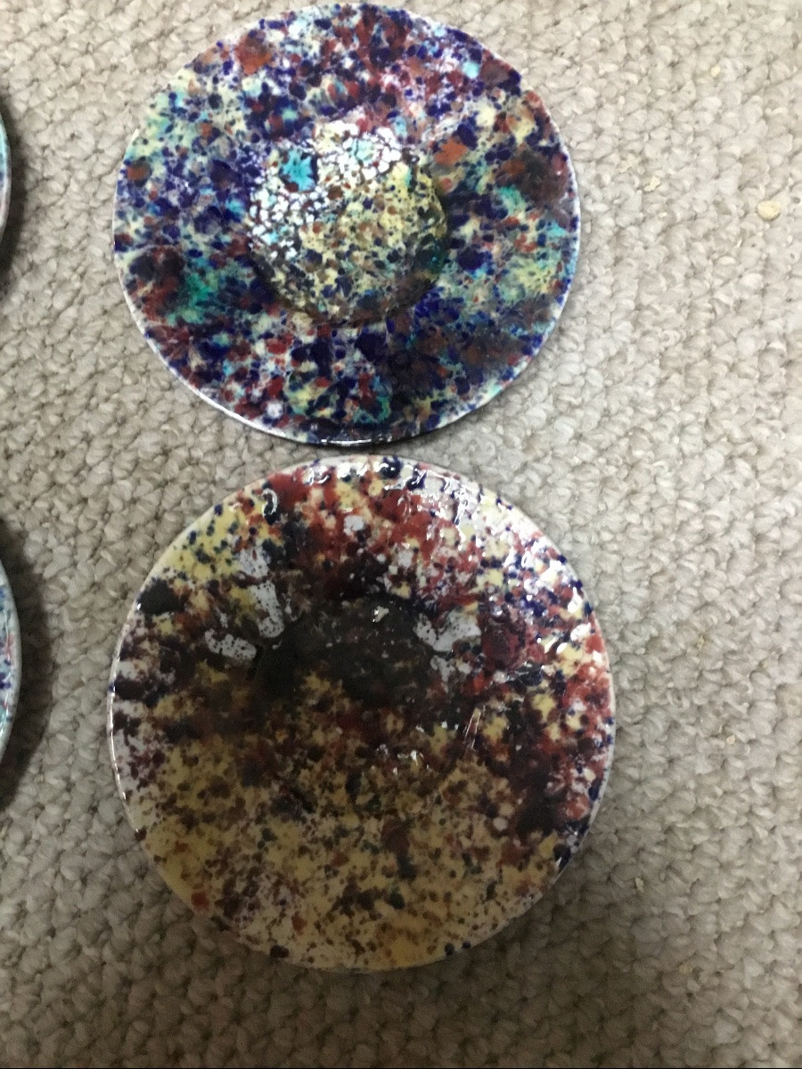 The Set Of 7 Enameled Bowls -photo-4