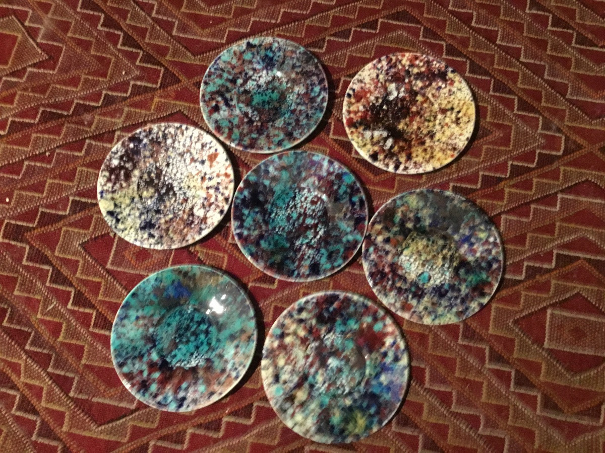 The Set Of 7 Enameled Bowls -photo-7