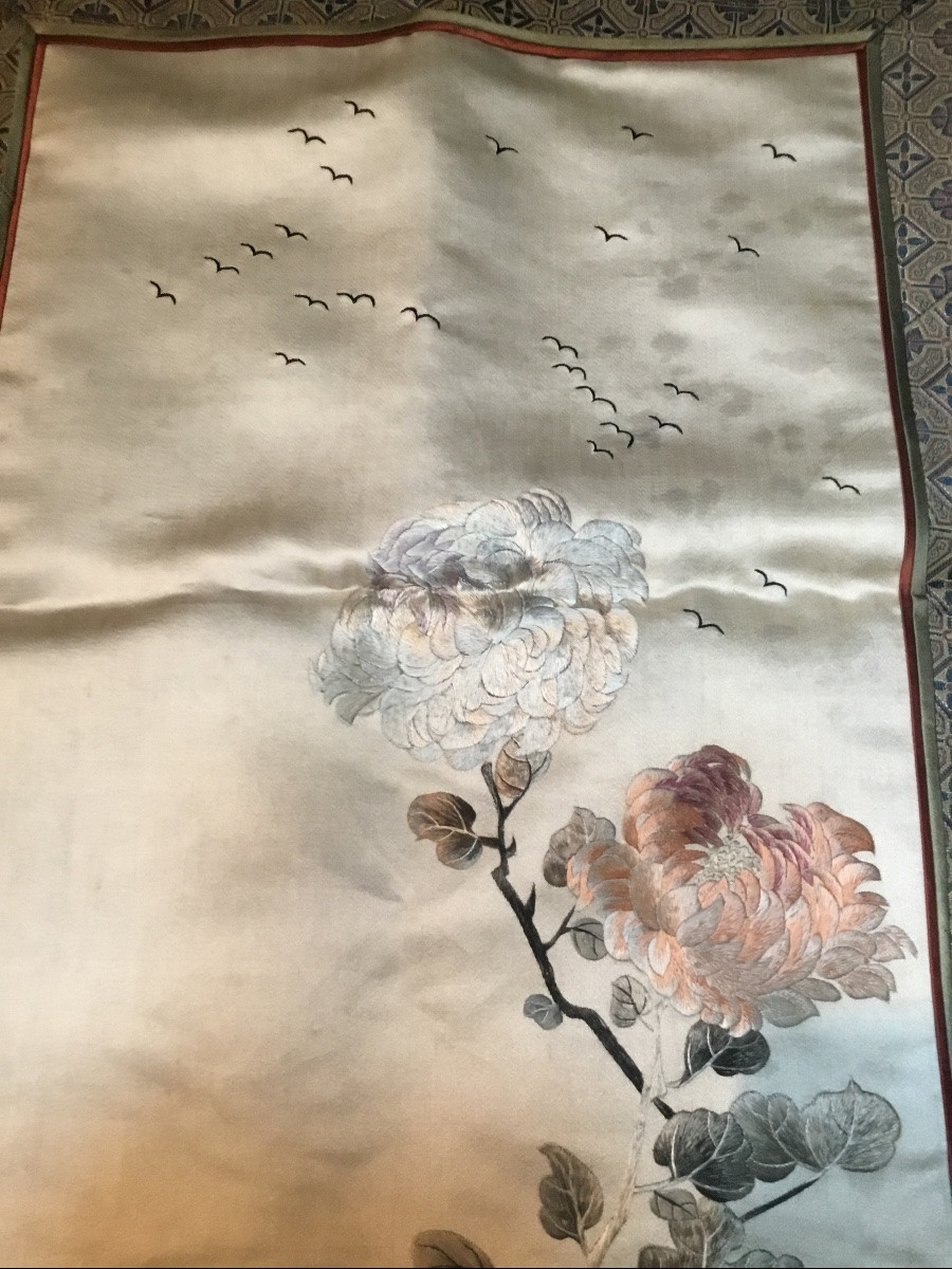 Fine Broderie Chinoise , vers 1900 -photo-1