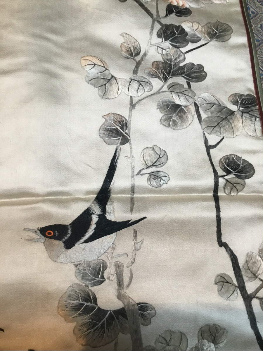 Fine Broderie Chinoise , vers 1900 -photo-3