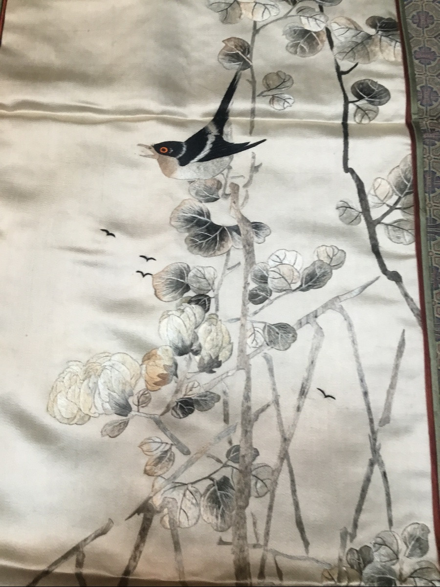 Fine Broderie Chinoise , vers 1900 -photo-4