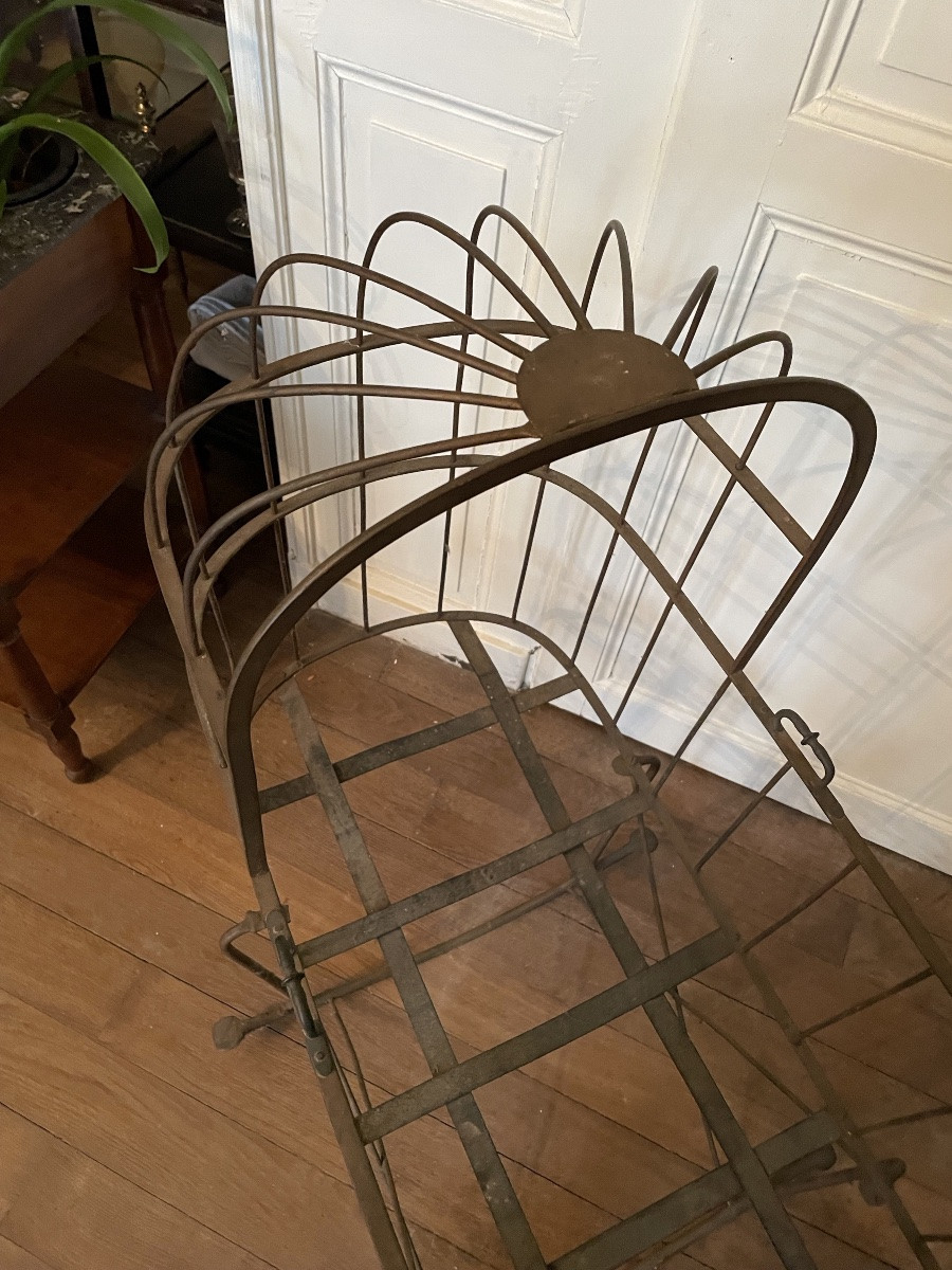 Berceau en acier riveté  à bascule, d’époque Restauration -photo-6