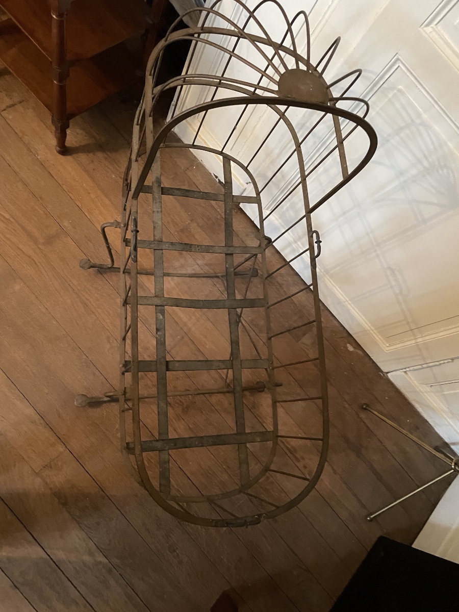 Berceau en acier riveté  à bascule, d’époque Restauration -photo-7