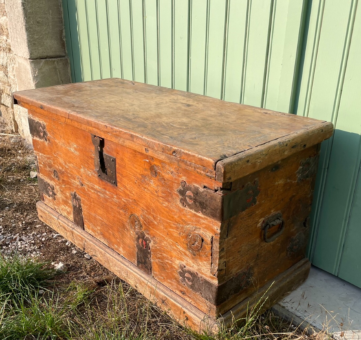 Coffre de rangement rustique -photo-3