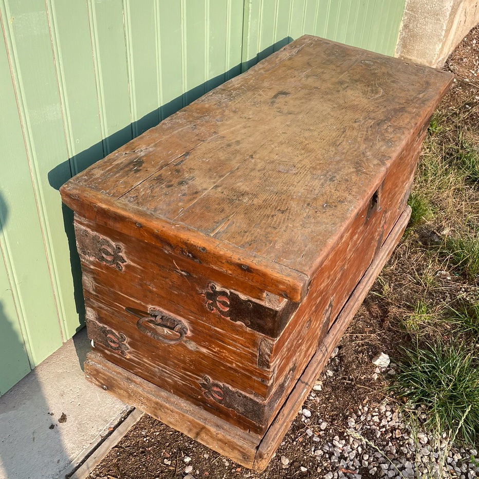 Coffre de rangement rustique -photo-2