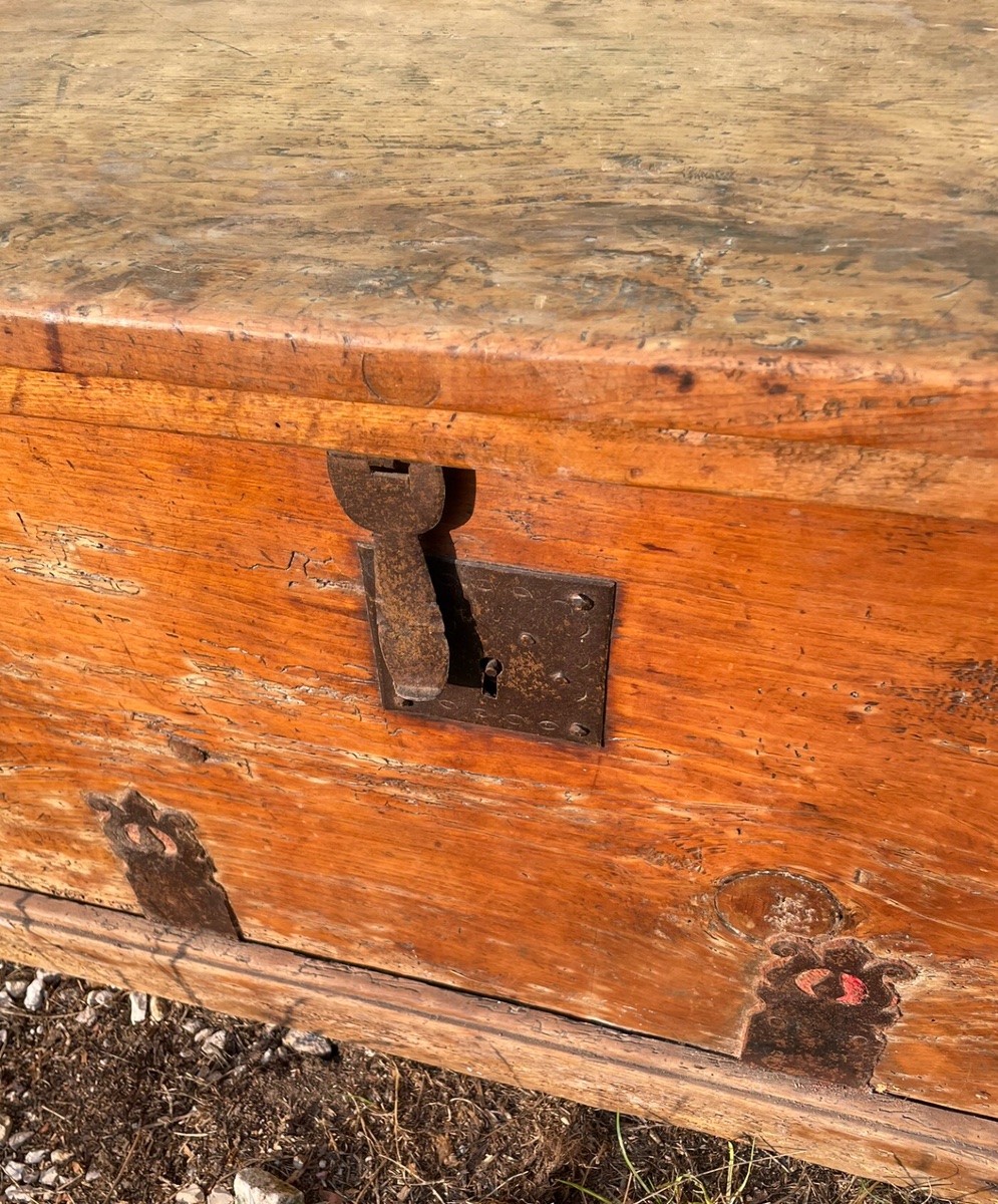 Coffre de rangement rustique -photo-3