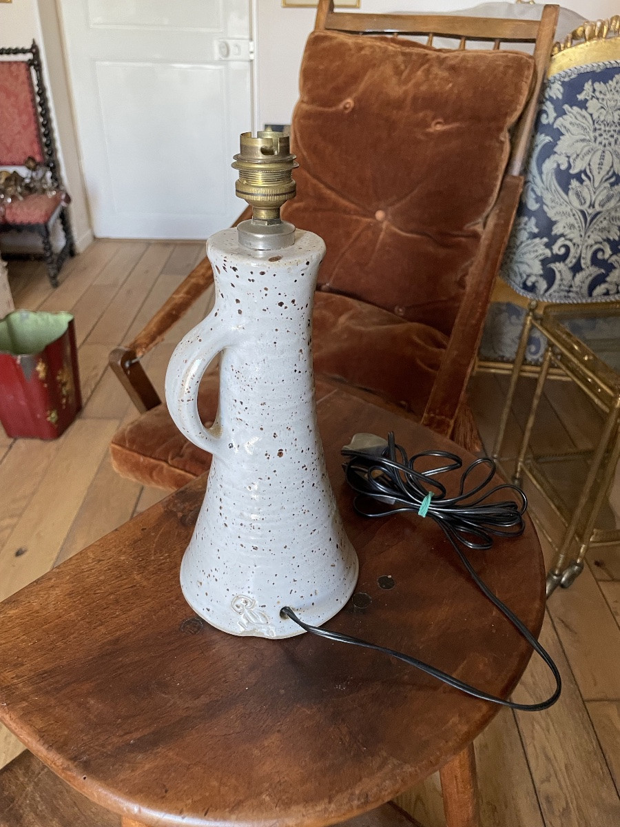 Lampe terre cuite de Norbert Pierlot signature Chouette -photo-6