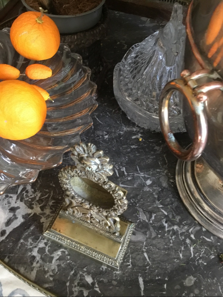 Porte montre en bronze doré Epoque restauration -photo-3