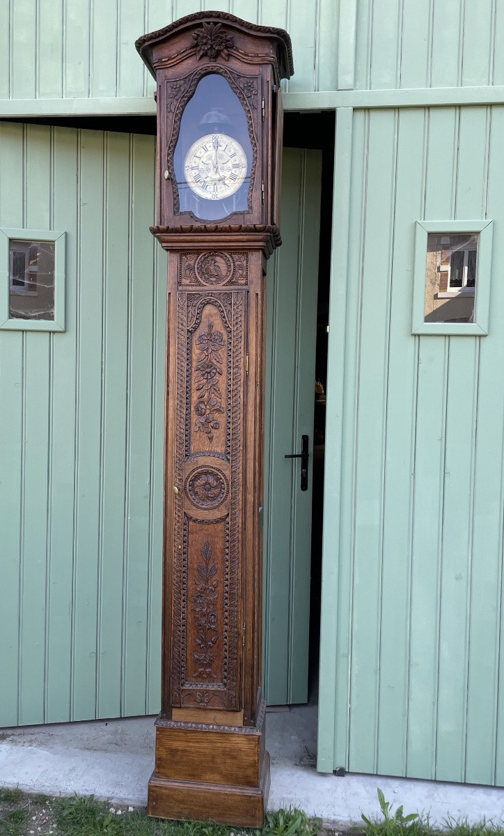 HORLOGE DE PARQUET – ÉPOQUE XVIIIE SIÈCLE -photo-1