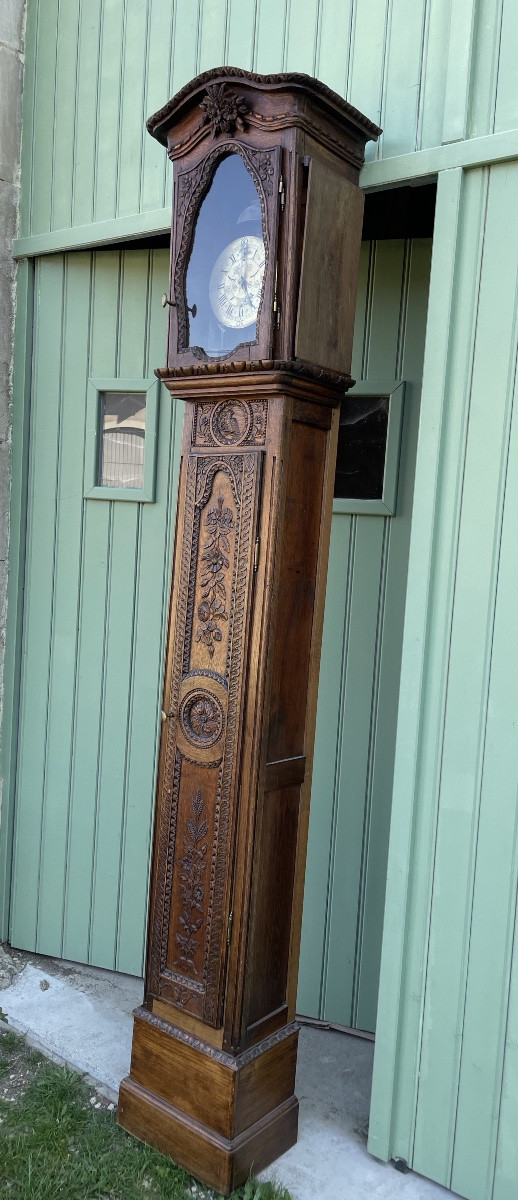 HORLOGE DE PARQUET – ÉPOQUE XVIIIE SIÈCLE -photo-8