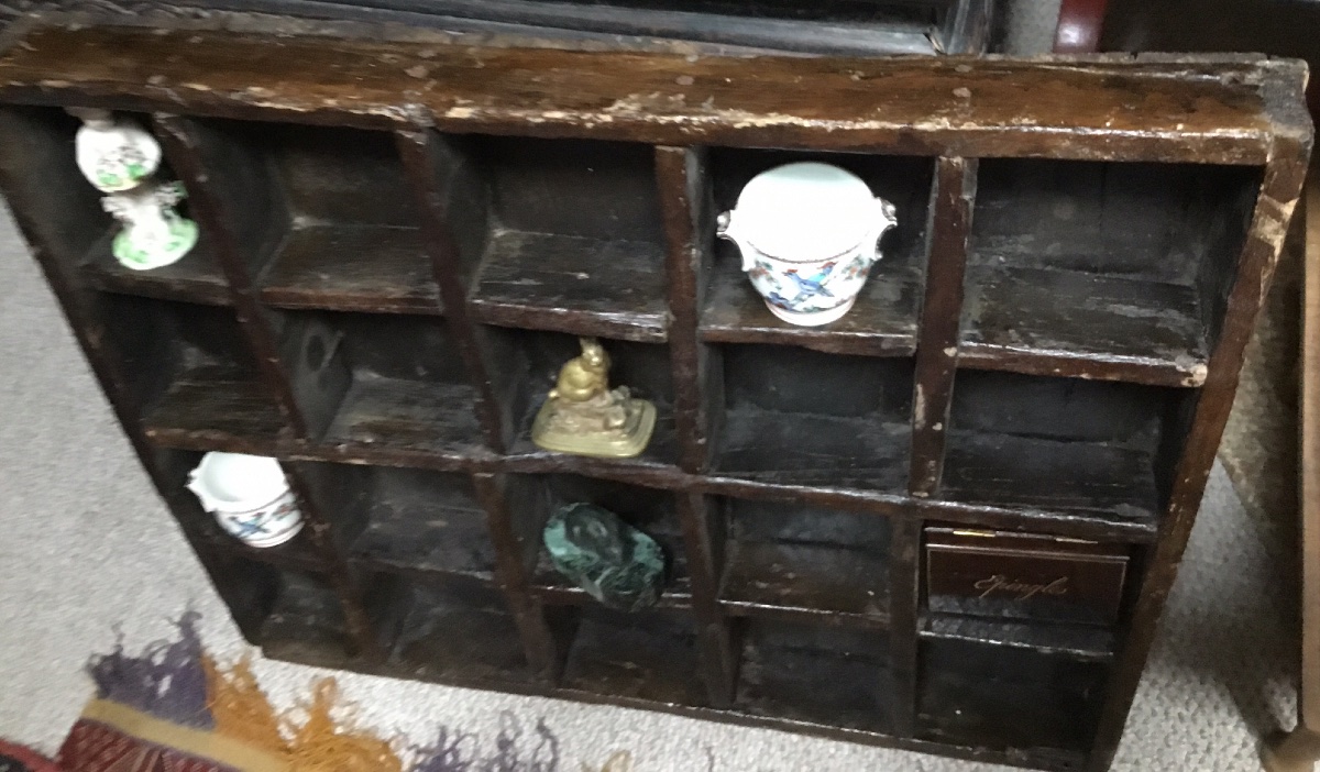 Art populaire casier d’exposition  miniature -photo-3