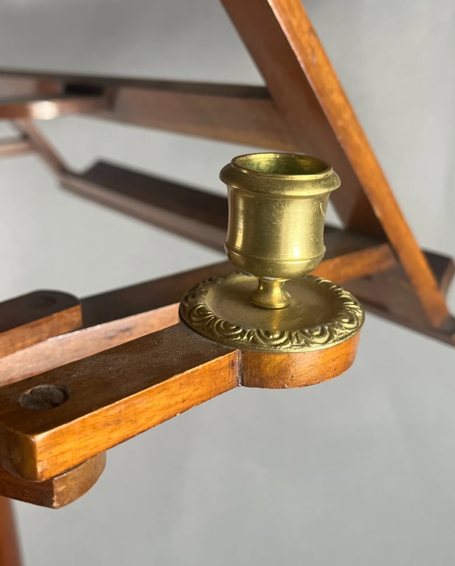 Music Stand, Swiveling Music Stand, On A Tripod Base, Adjustable Height-photo-2