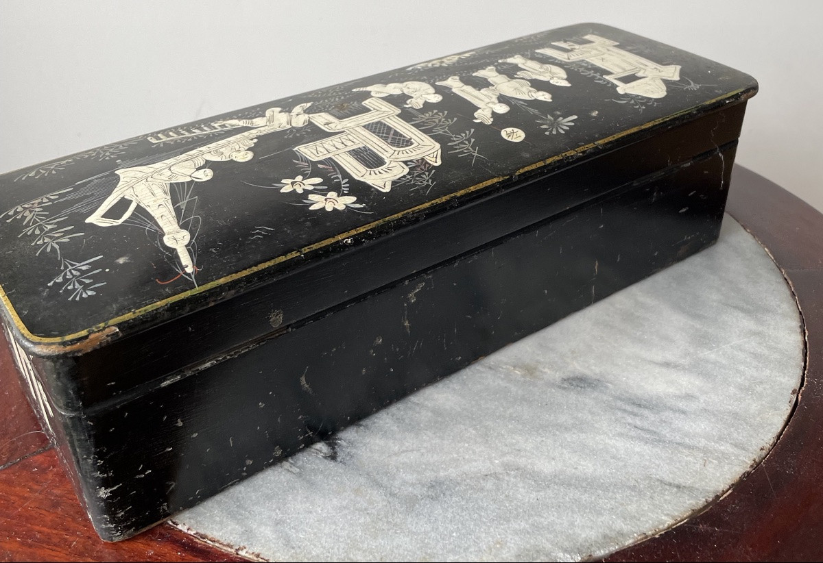 Glove Box With Chinoiserie Decoration-photo-4