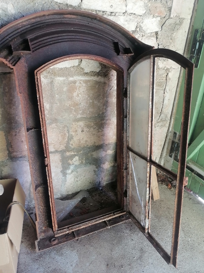 Fenêtre, lucarne de toit , en fonte XIXème -photo-2