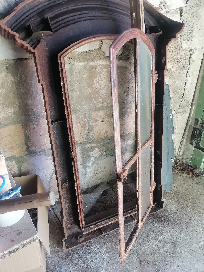 Fenêtre, lucarne de toit , en fonte XIXème -photo-4