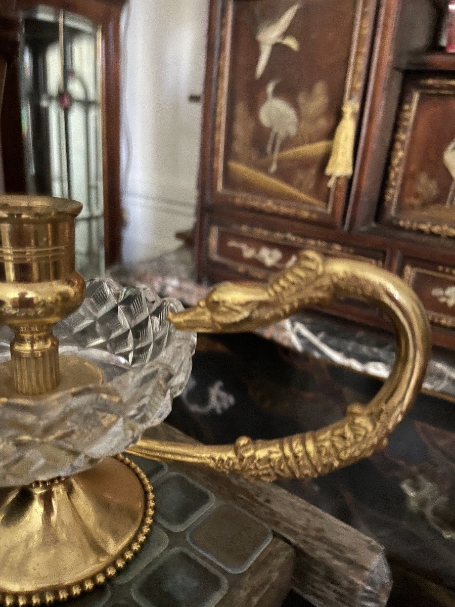 Swan Hand Candlestick-photo-2