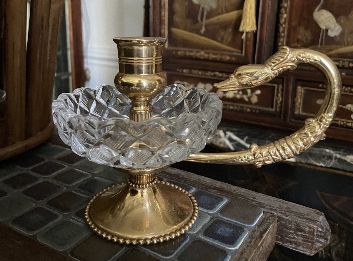 Swan Hand Candlestick