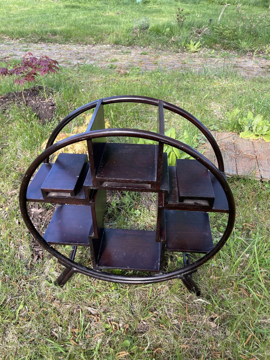 Japanese Display Cabinet In Palm Wood-photo-5