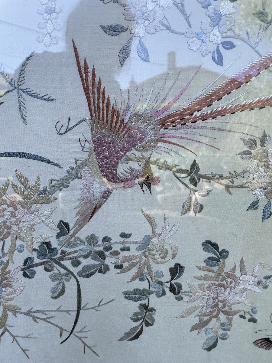 Framed Silk Embroidery-photo-2