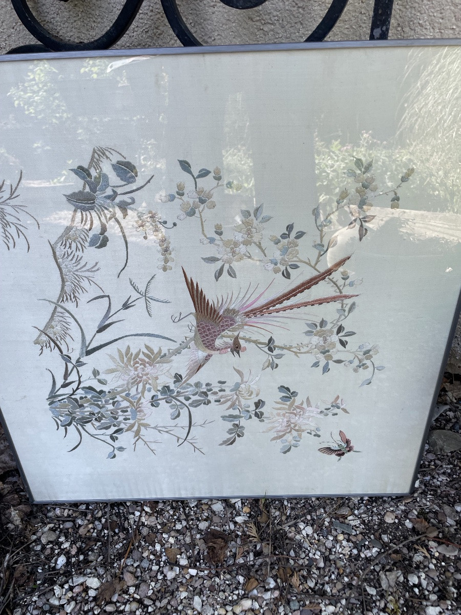 Framed Silk Embroidery-photo-4