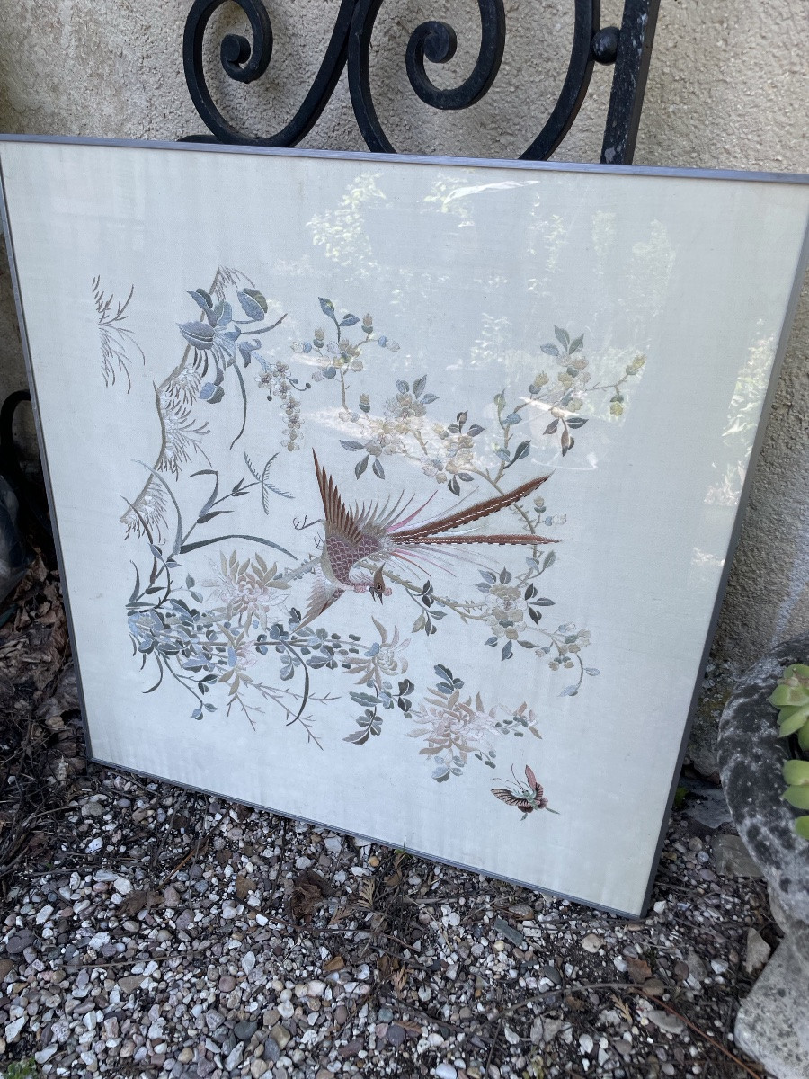 Framed Silk Embroidery-photo-1