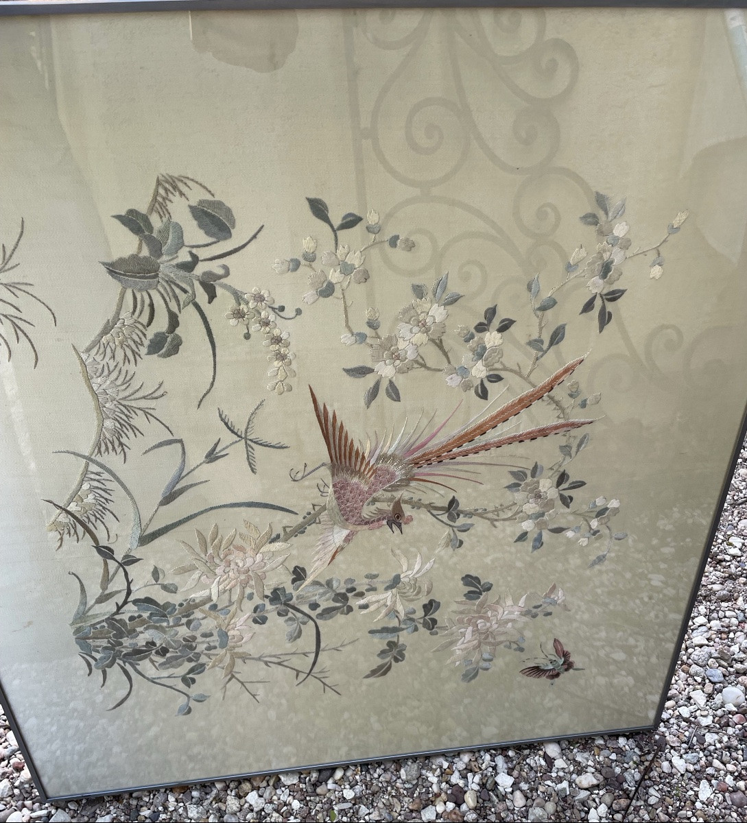 Framed Silk Embroidery-photo-2