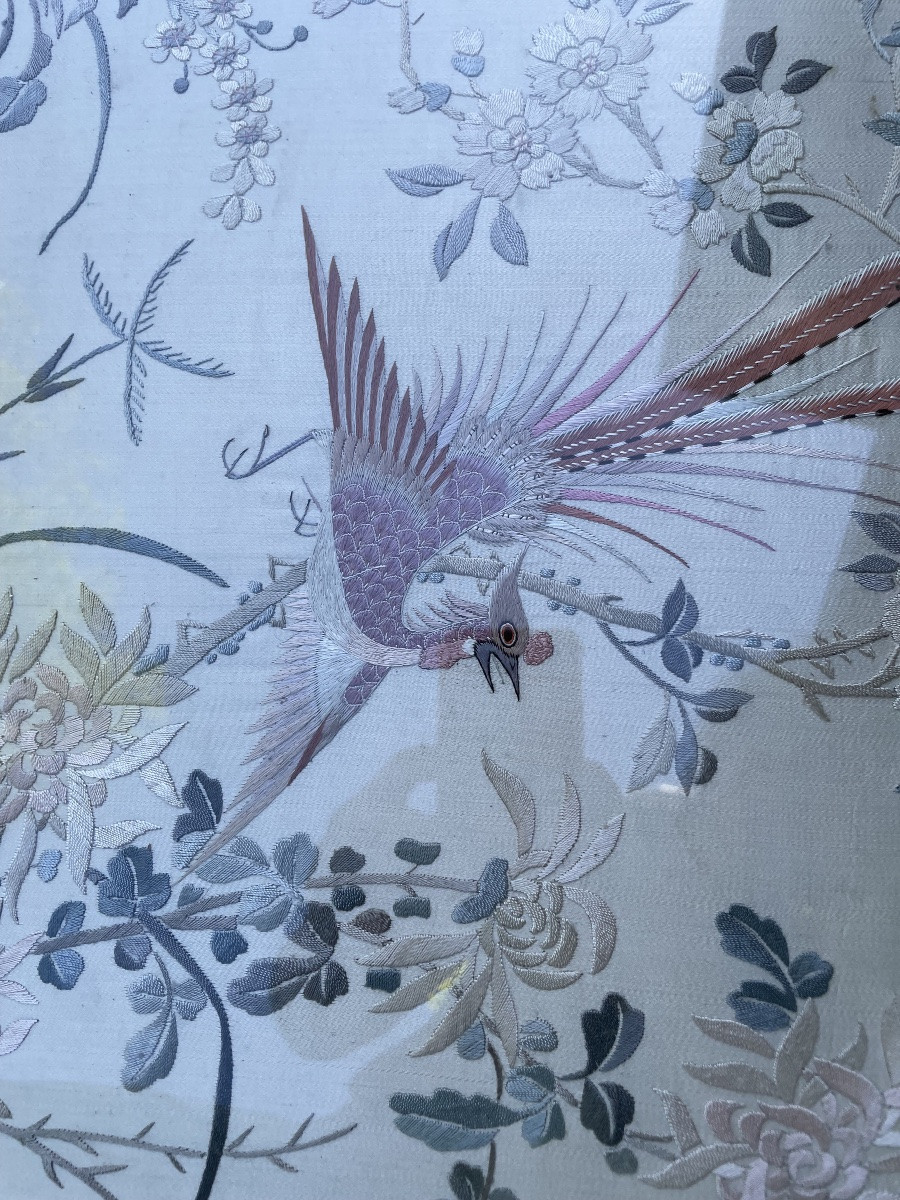 Framed Silk Embroidery-photo-3
