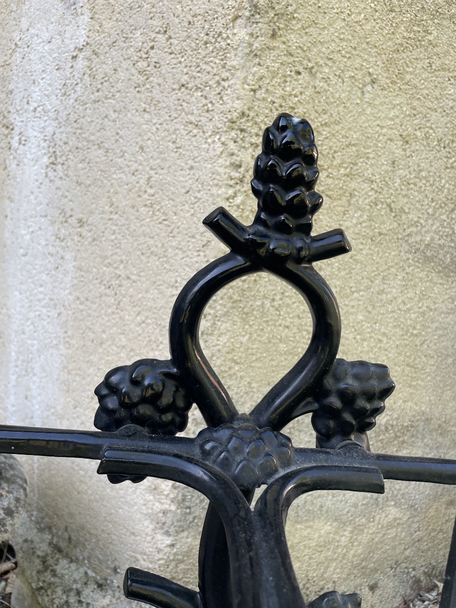 Enameled Cast Iron Umbrella Stand Dog XXeme-photo-4