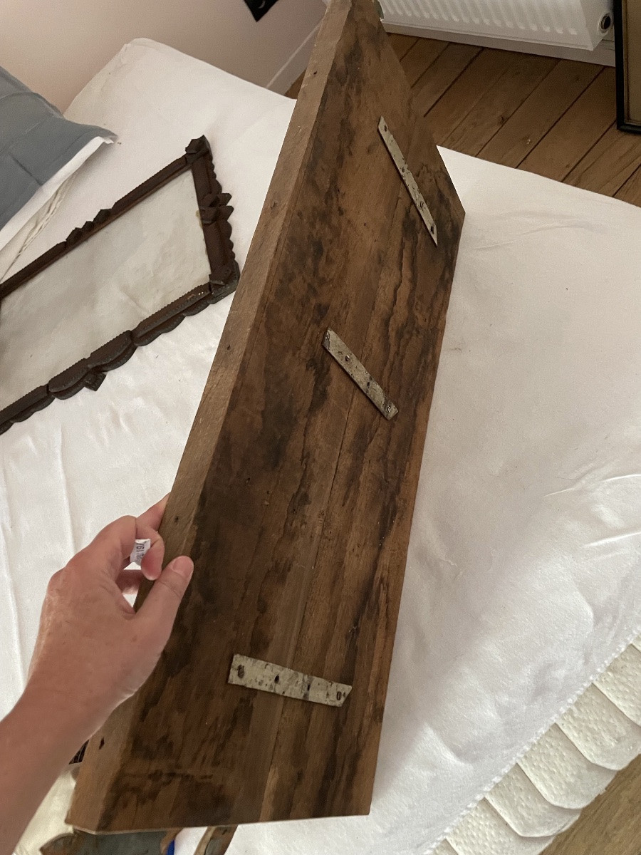 Dessus de porte laqué et bois doré -photo-7
