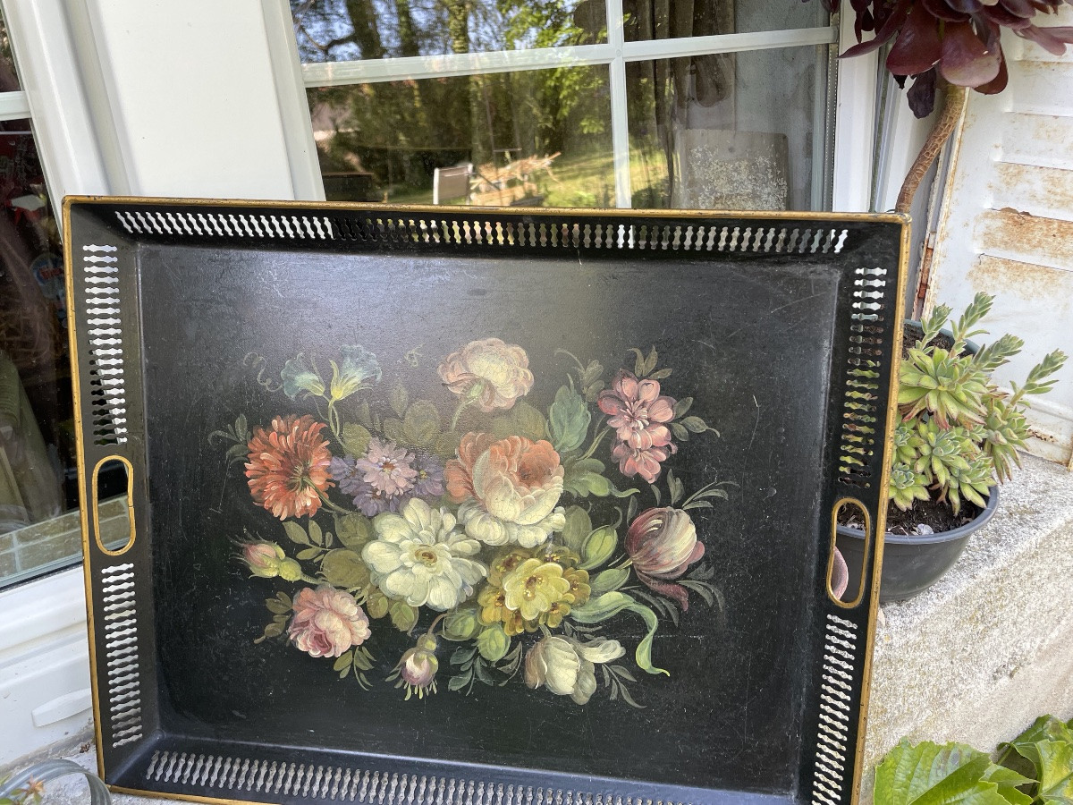 Tray In Painted Sheet Metal-photo-2