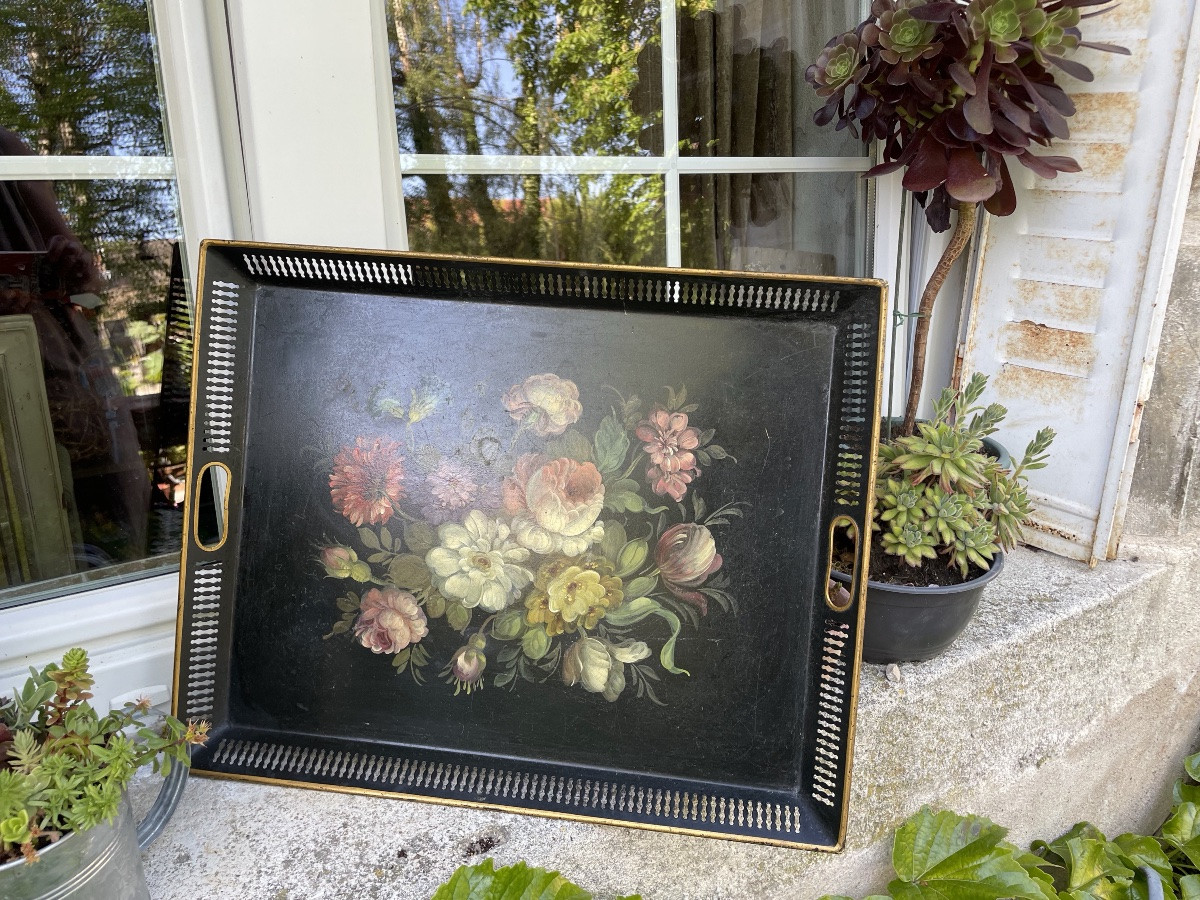 Tray In Painted Sheet Metal-photo-3