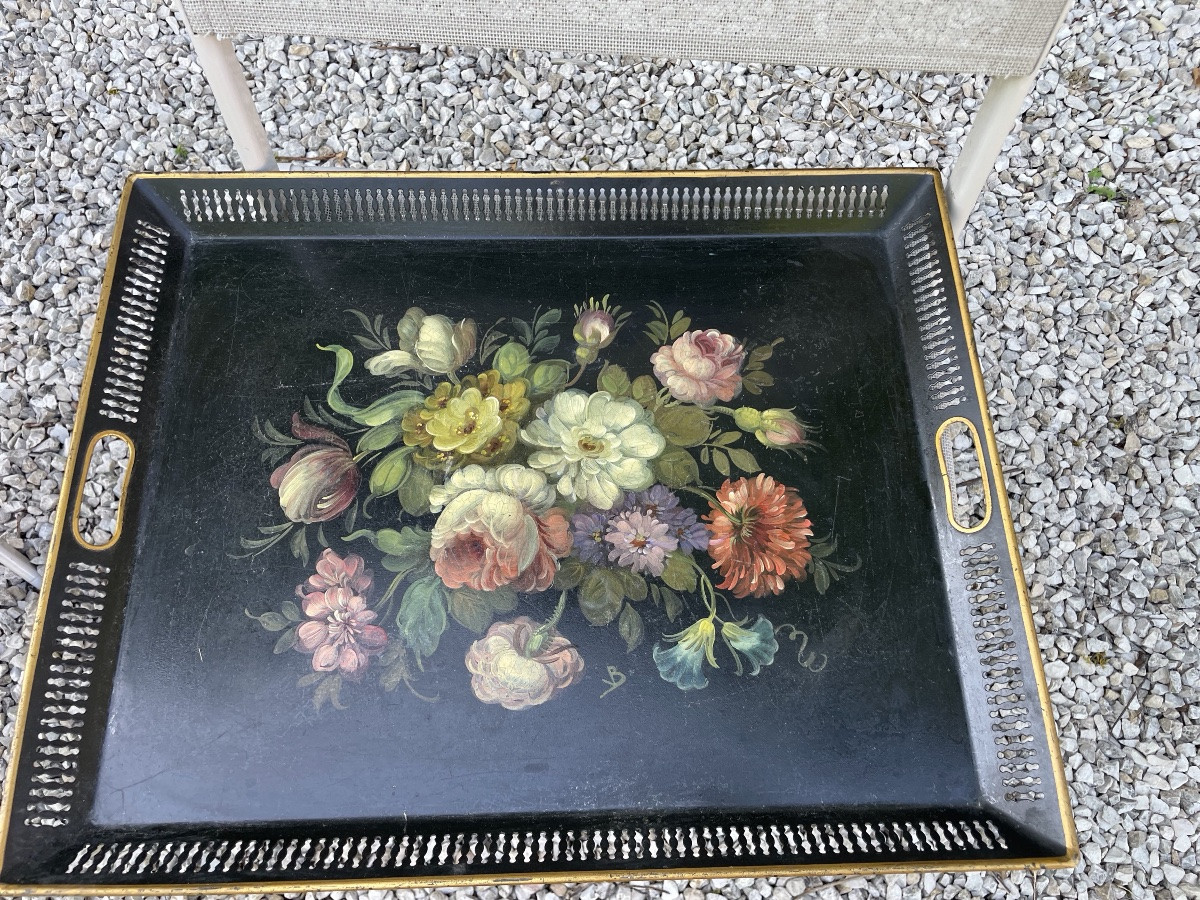 Tray In Painted Sheet Metal-photo-2