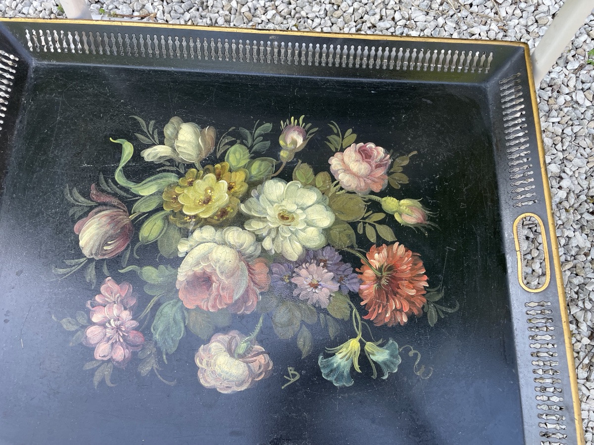 Tray In Painted Sheet Metal-photo-3