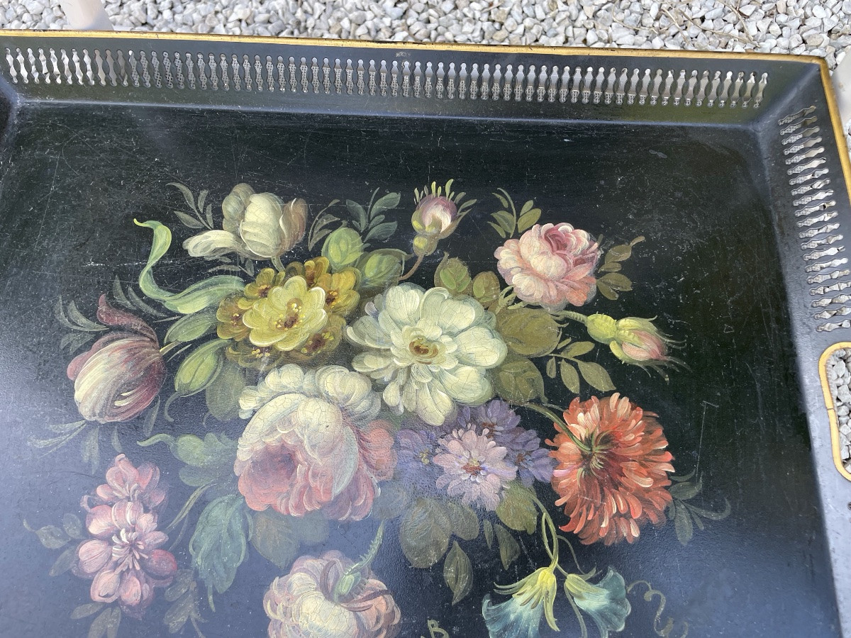 Tray In Painted Sheet Metal-photo-4