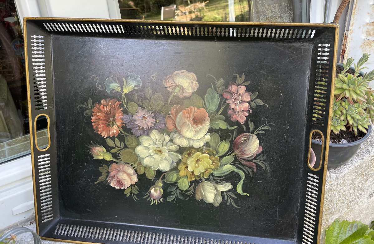 Tray In Painted Sheet Metal