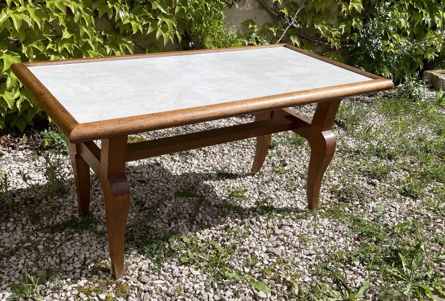 Tables basse dessus de marbre Années 40 -photo-6