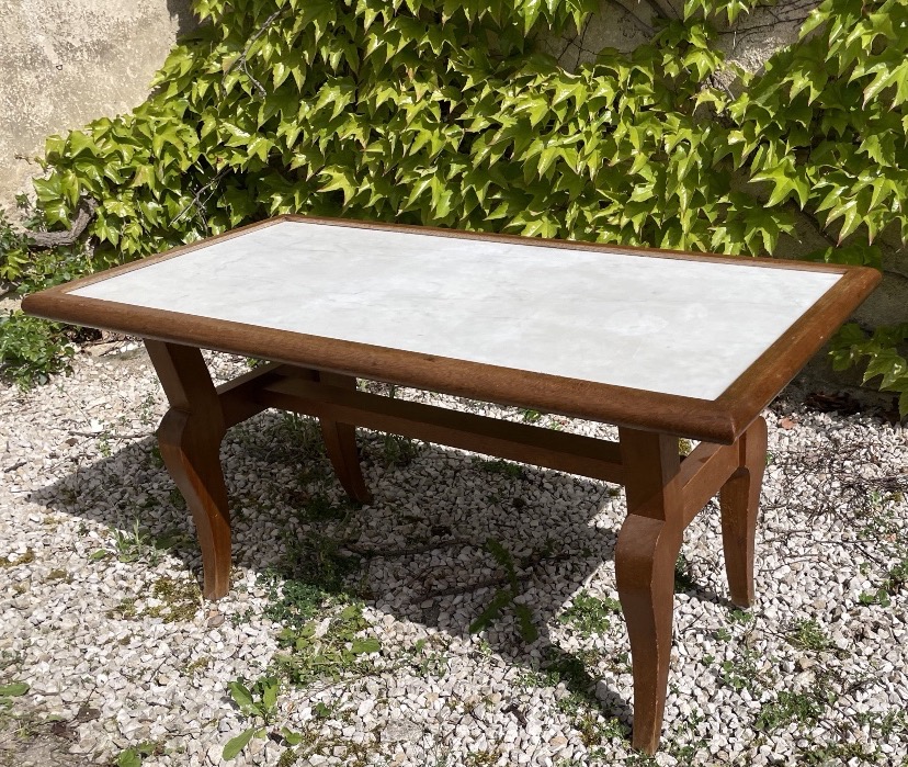 Tables basse dessus de marbre Années 40 -photo-7
