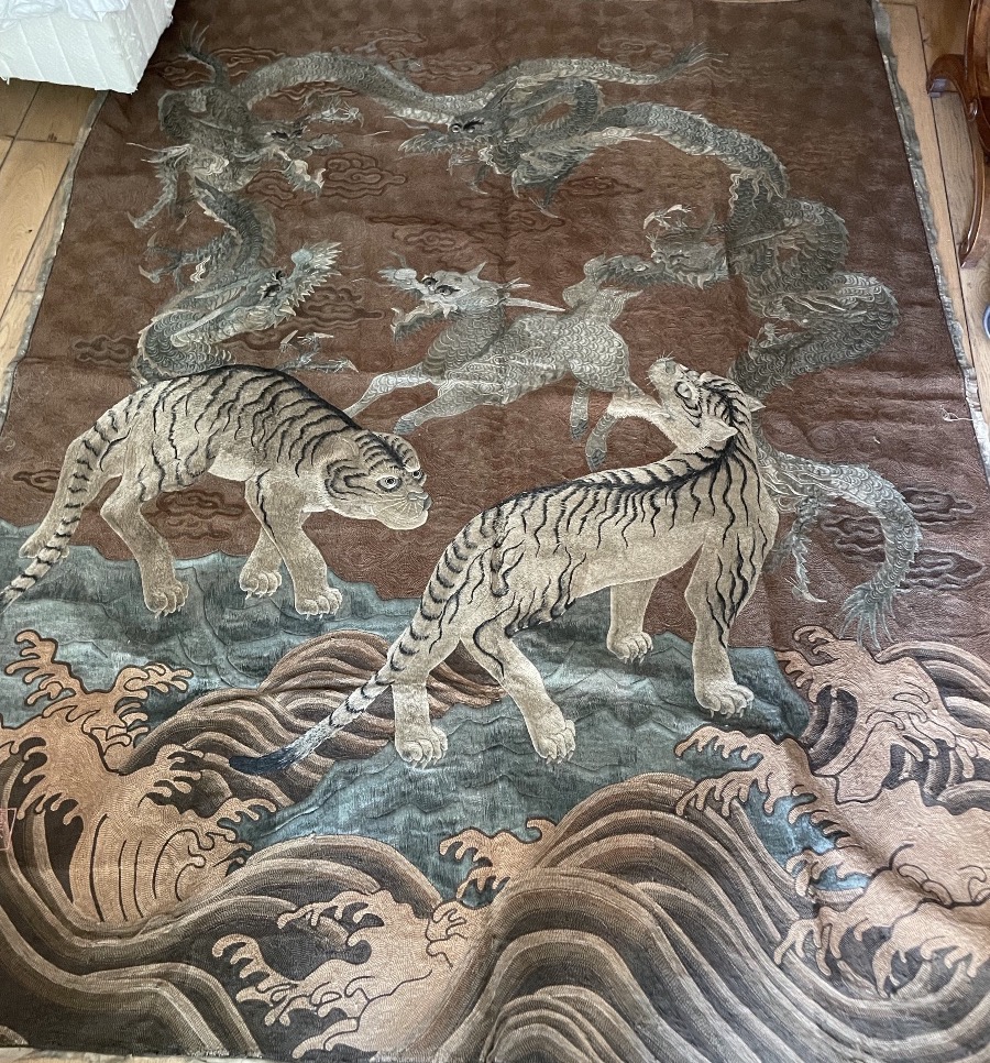 Broderie Japonaise Tigres et Dragons -photo-2