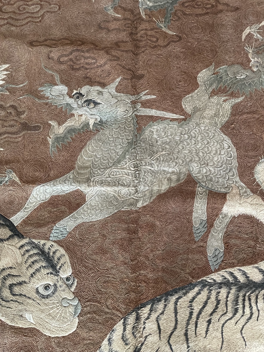 Broderie Japonaise Tigres et Dragons -photo-3