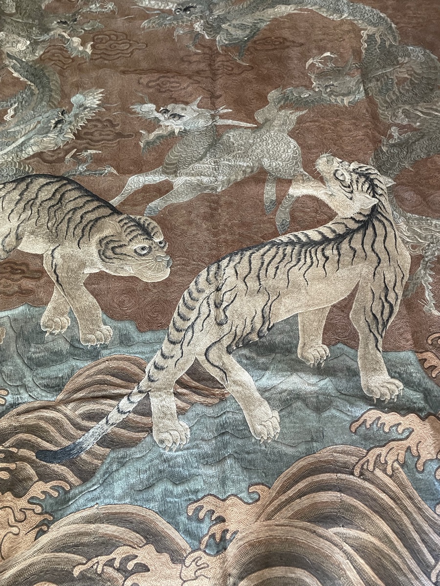 Broderie Japonaise Tigres et Dragons 