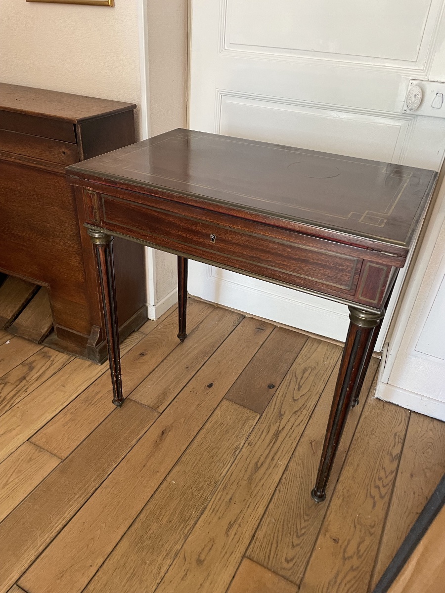 Table De Milieu à Systeme , Style Louis XVI - Late XIXe-photo-6