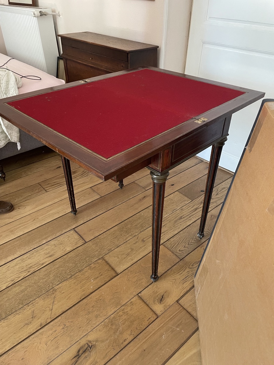 Table De Milieu à Systeme , Style Louis XVI - Late XIXe-photo-7