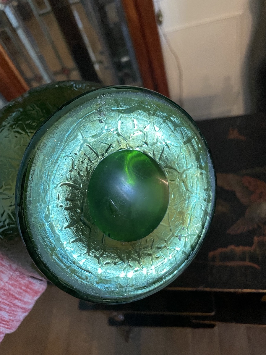 Loetz Art Nouveau Iridescent Glass Vase-photo-5