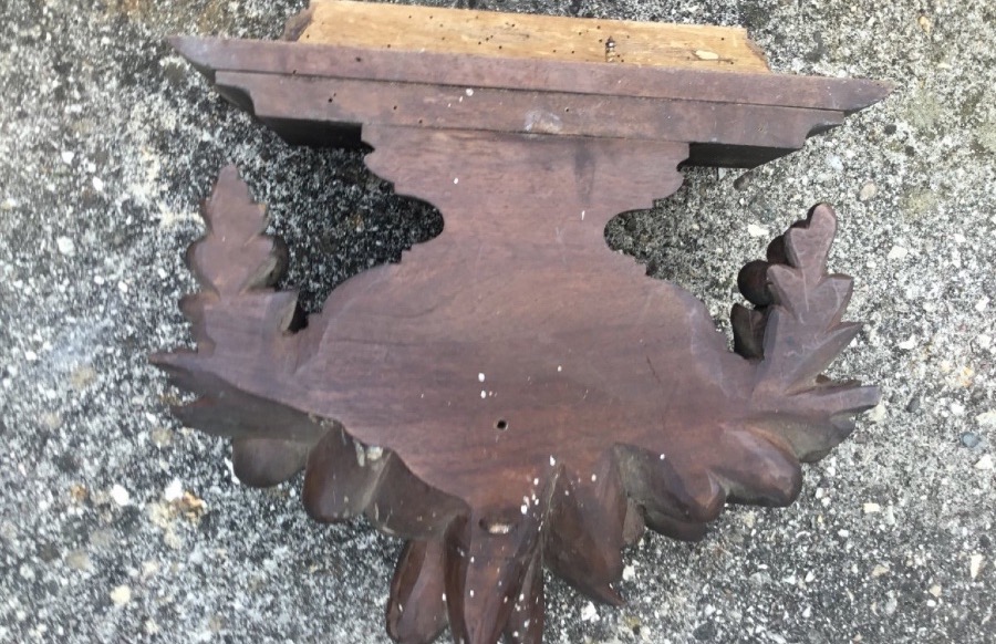Carved Wooden Fruit Bowl, Circa 1900-photo-5