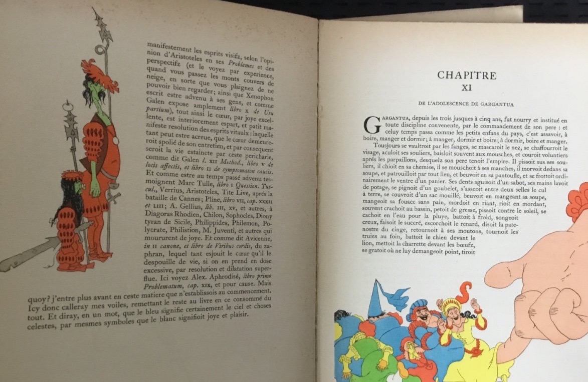 RABELAIS.GARGANTUA ET PANTAGRUEL .GIBERT JEUNE 1935-1937 -, PARIS. 3 VOLUMES-photo-3