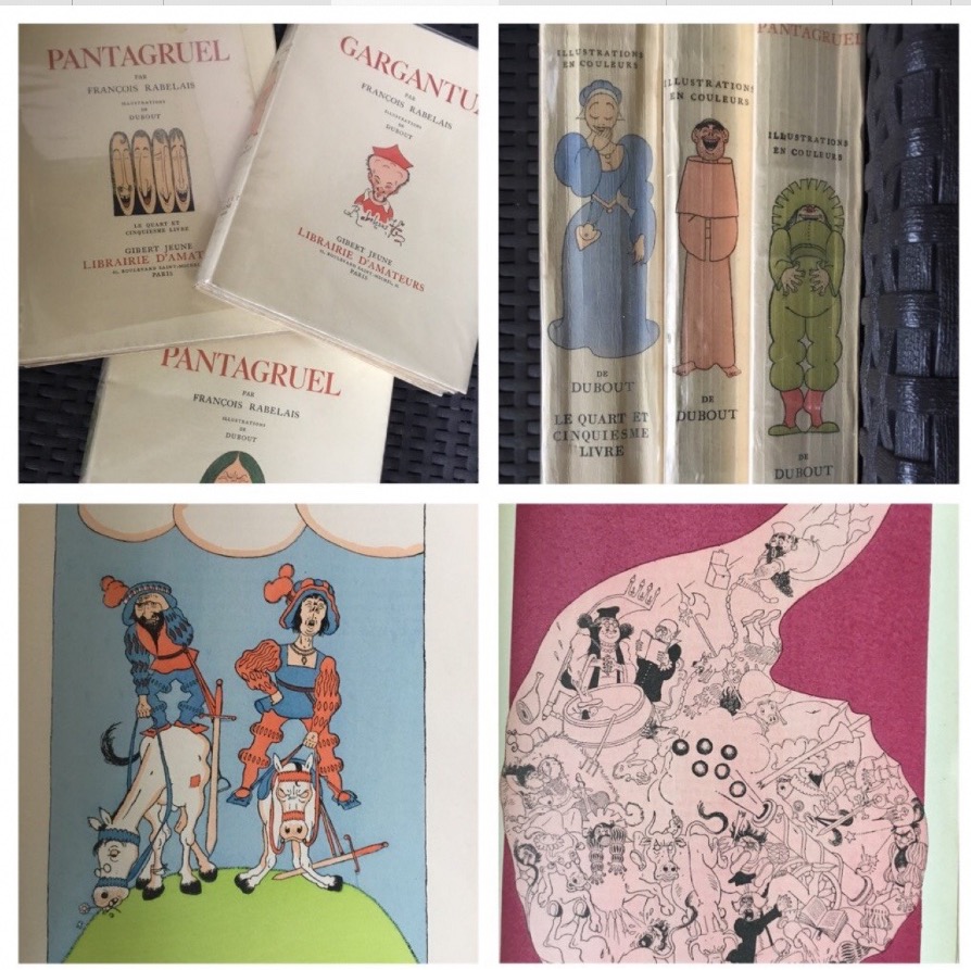 RABELAIS.GARGANTUA ET PANTAGRUEL .GIBERT JEUNE 1935-1937 -, PARIS. 3 VOLUMES