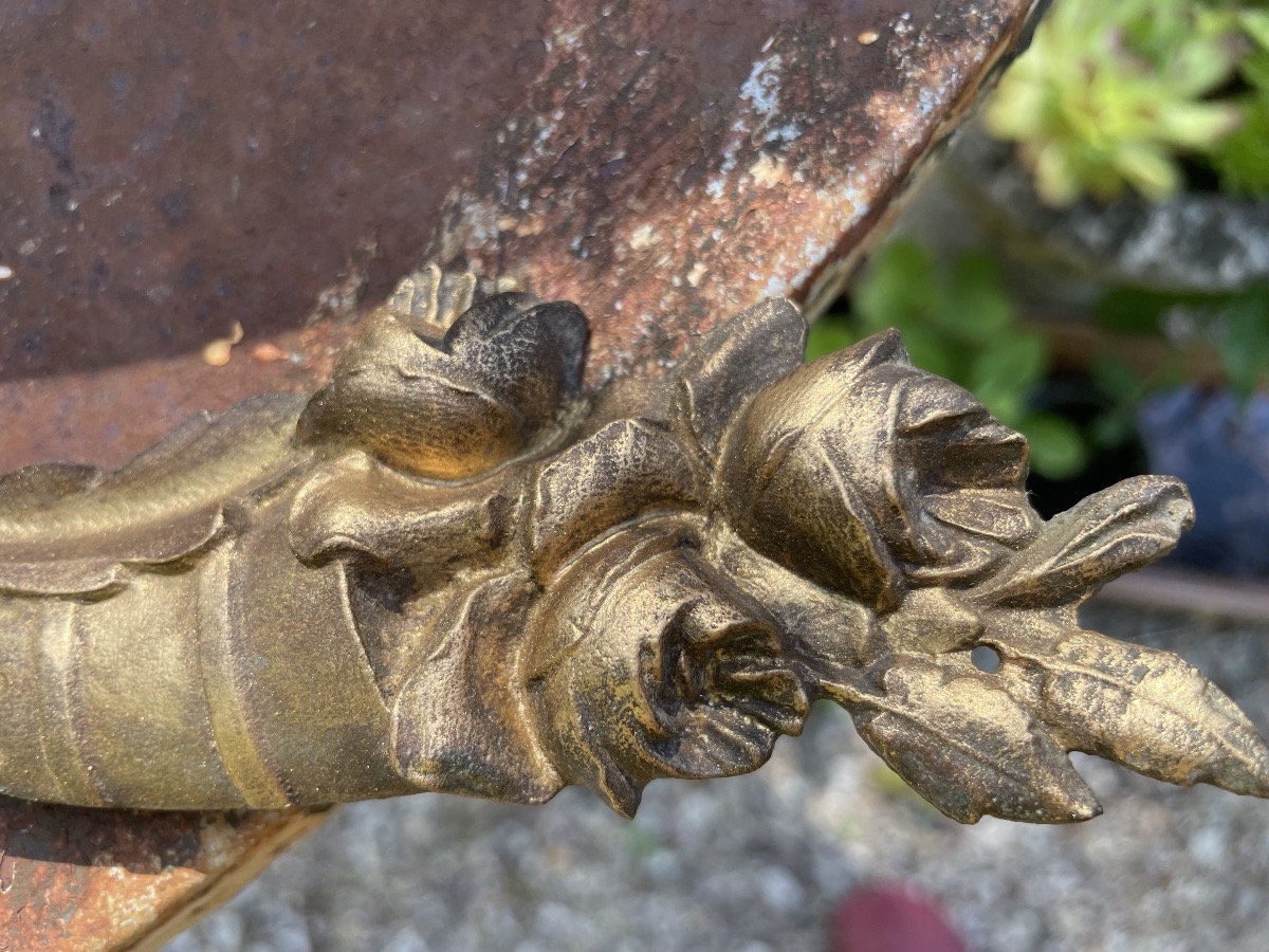 Décor en bronze tête de Bacchus -photo-3