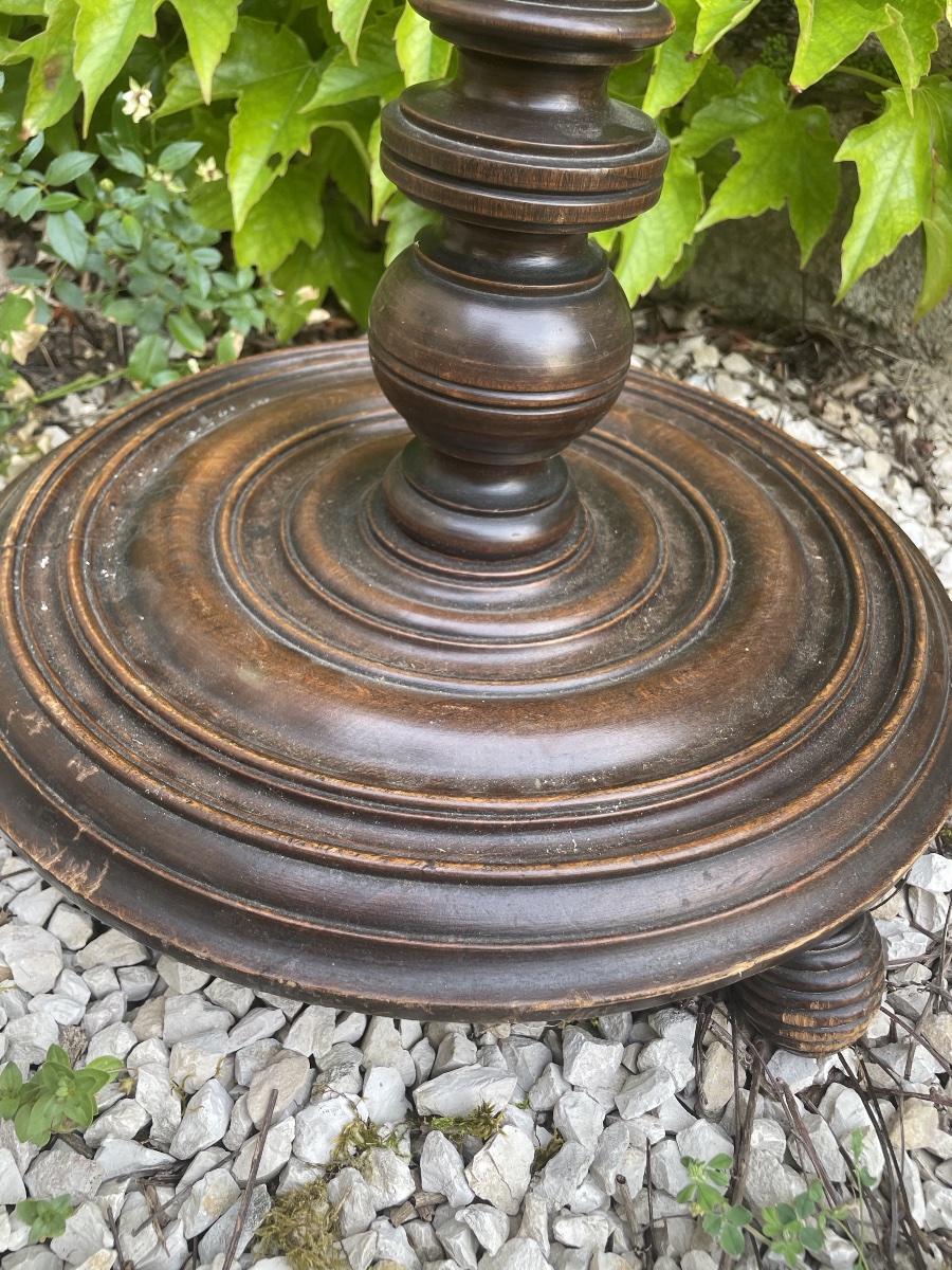 Sellette , porte torchère de style Louis XIII-photo-3