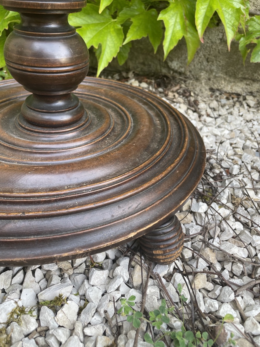 Sellette , porte torchère de style Louis XIII-photo-4